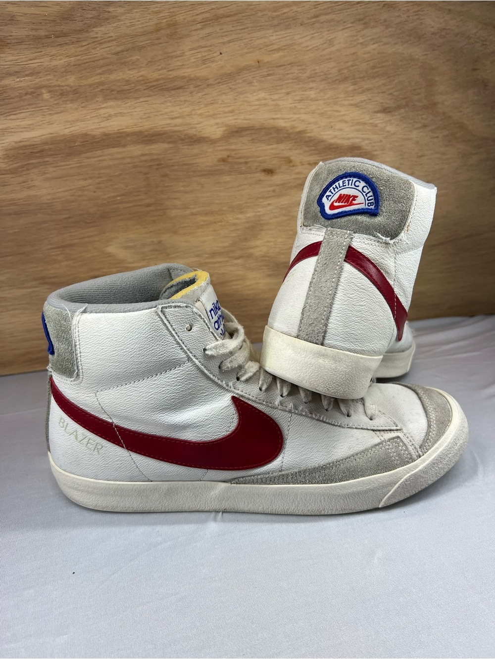 Nike Blazer Mid ‘77 Sneakers White and Red Athletic Club